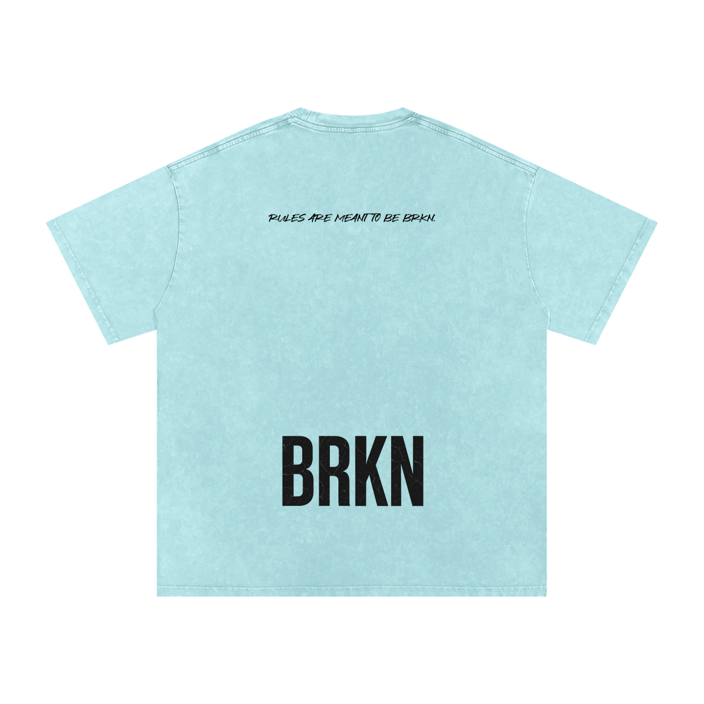 BRKN Snow Washed Oversized Cotton T-Shirt