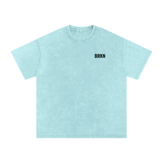 BRKN Snow Washed Oversized Cotton T-Shirt