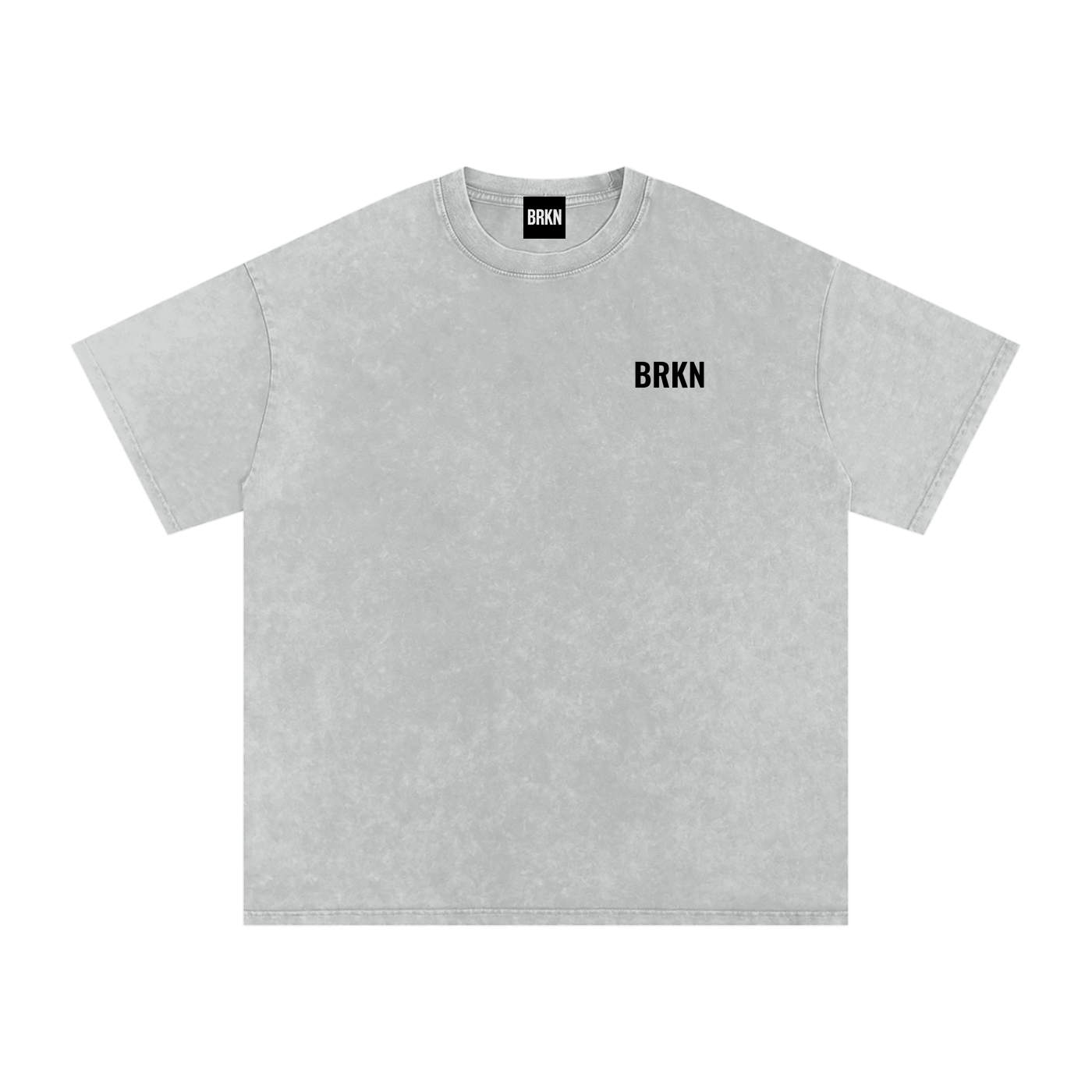 BRKN Snow Washed Oversized Cotton T-Shirt